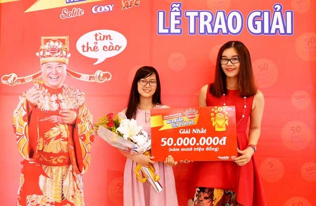 Tìm ra các khách hàng trúng thưởng đầu tiên của Kinh Đô
