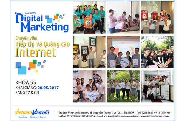 Khóa đào tạo chuyên viên tiếp thị và quảng cáo internet của VietnamMarcom