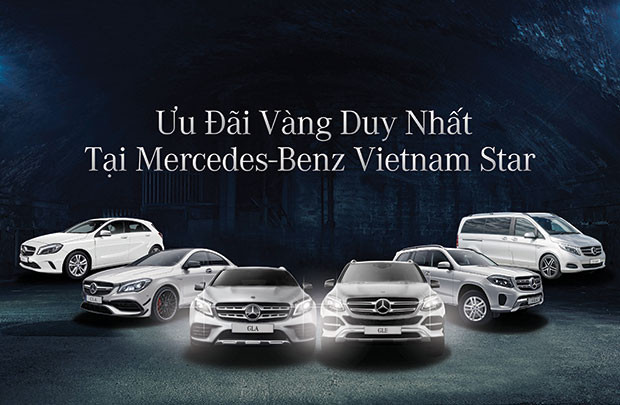 Ưu đãi vàng duy nhất tại Mercedes-Benz Vietnam Star 