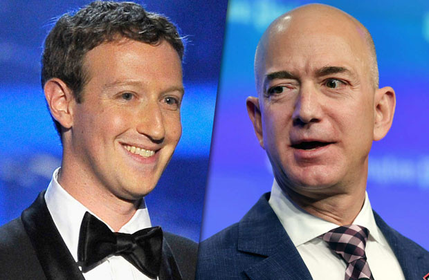 6 tháng, Jeff Bezos và Mark Zuckerberg kiếm hơn 40 tỷ USD 