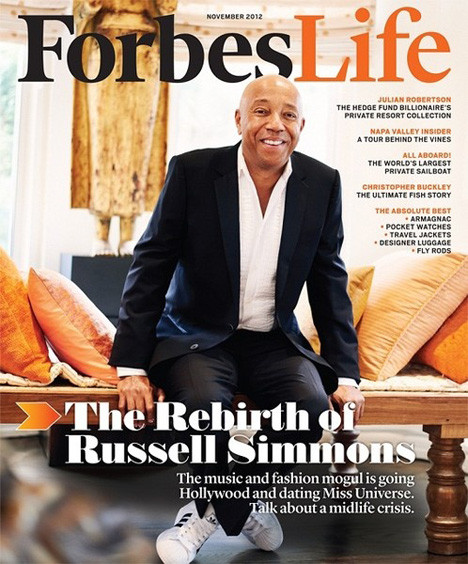 Russell Simmons trên bìa tạp chí Forbes