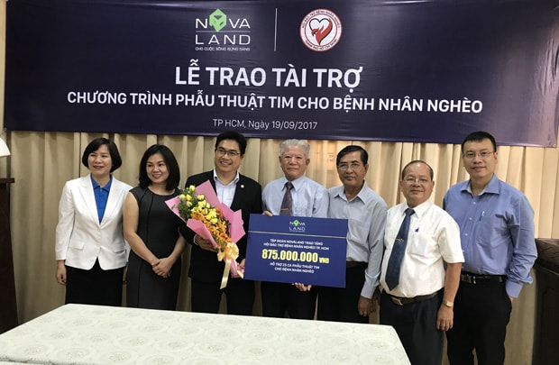 Novaland hỗ trợ kinh phí phẫu thuật tim cho bệnh nhân nghèo