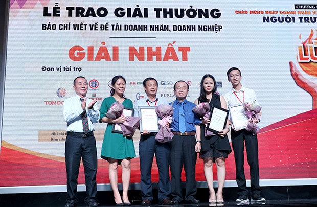 Báo Doanh Nhân Sài Gòn đoạt 2 giải báo chí viết về doanh nhân, doanh nghiệp