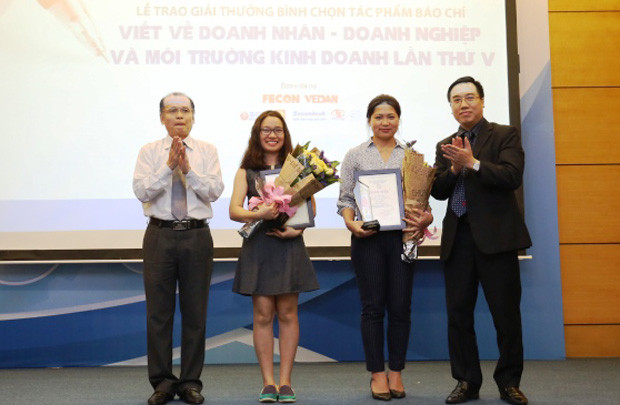 Phóng viên Doanh Nhân Sài Gòn đoạt Giải B Báo chí viết về doanh nhân, doanh nghiệp