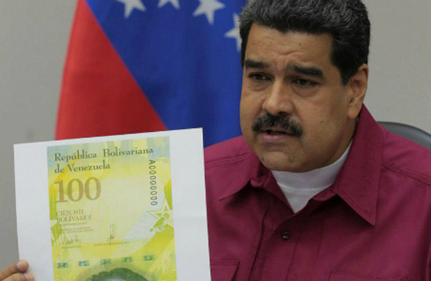 Venezuela sắp phát hành tờ tiền 100.000 bolivar