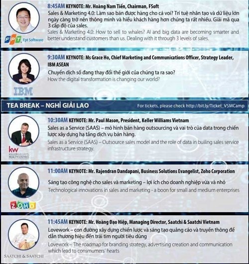 Hội nghị Sales & Marketing 2017 doanhnhansaigon