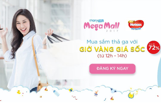  Giảm giá tới hơn 50% tại MarryBaby Mega Mall 2017