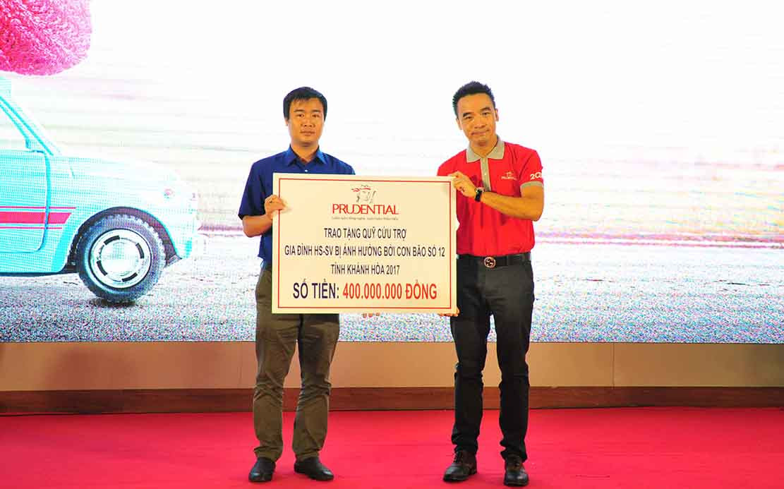 Prudential hỗ trợ ứng cứu thiên tai tại Khánh Hoà