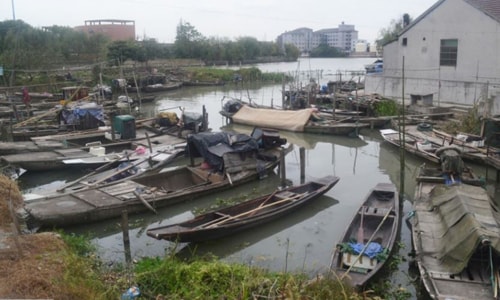 Thuyền đánh cá của người dân ở thị trấn Vu Thành, tỉnh Chiết Giang. Ảnh: SCMP.