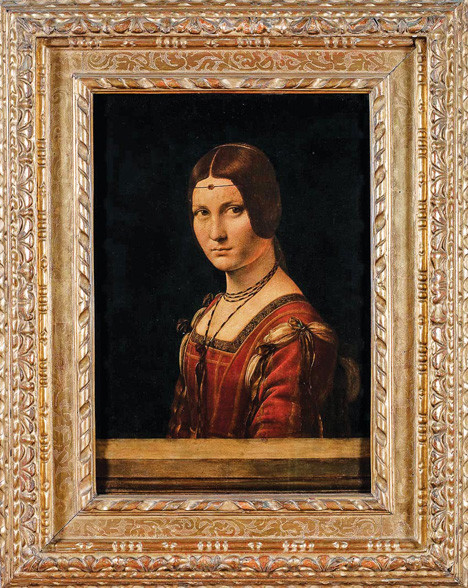 Bức Người đàn bà vô danh của Leonardo da Vinci mượn từ Bảo tàng Louvre (Paris)