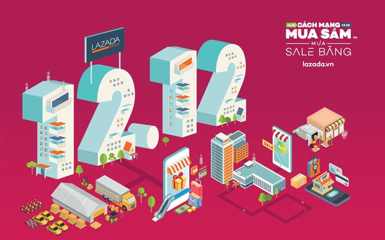 Lazada đạt 250 triệu USD trong Cách mạng mua sắm 12.12