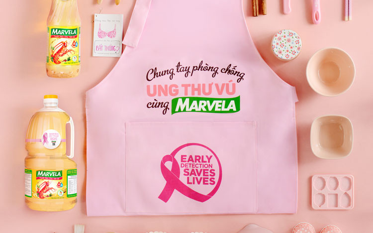Marvela hưởng ứng chiến dịch chống ung thư vú