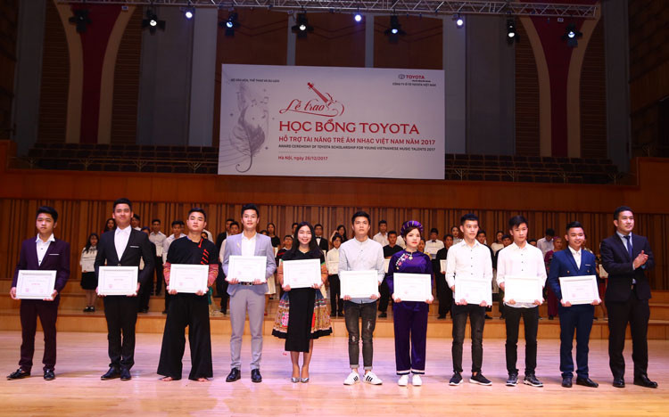 Học bổng Toyota hỗ trợ tài năng trẻ âm nhạc Việt Nam