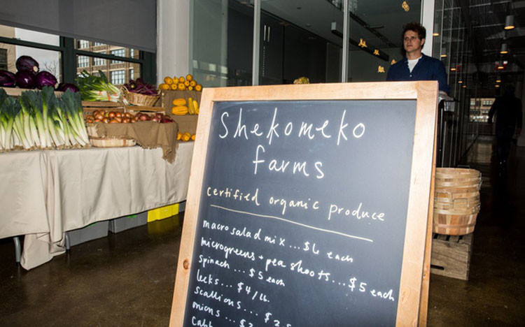 Phiên chợ nông sản đầu tiên của Havas New York xuất hiện vào hồi đầu tháng 10 với những sản phẩm từ trang trại của Shekomeko.