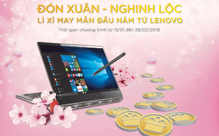Đón xuân năm mới với lì xì “khủng” từ Lenovo