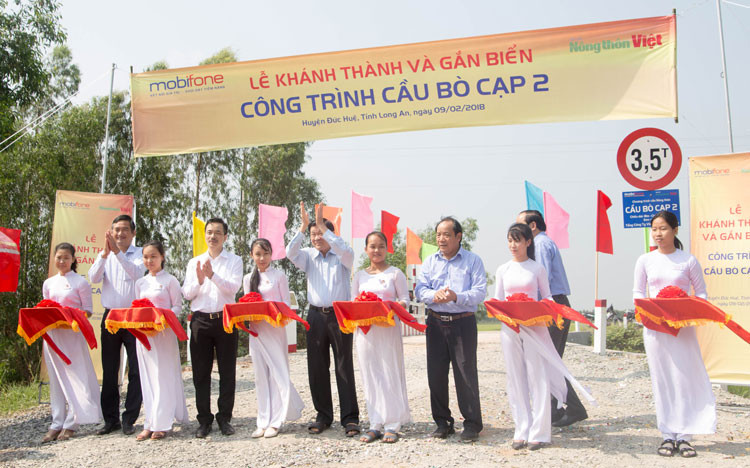 Khánh thành 11 công trình cầu nông thôn tại huyện Đức Huệ