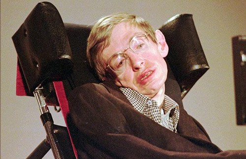 Hình ảnh Stephen Hawking tháng 4/1996.