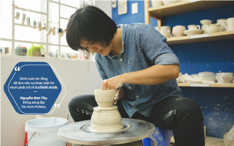 Nguyễn Đan Thy, đồng sáng lập, De-form Pottery