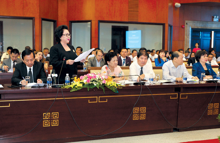 Bà Lý Kim Chi phát biểu tại hội nghị