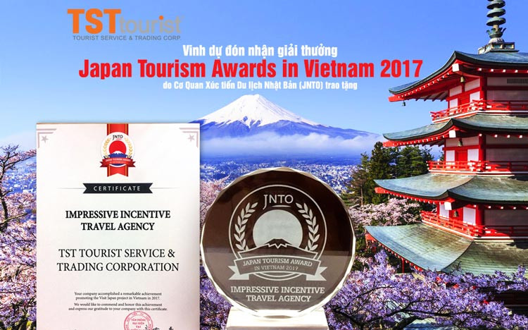 TST Tourist đạt giải thưởng Japan Tourism Award 2017
