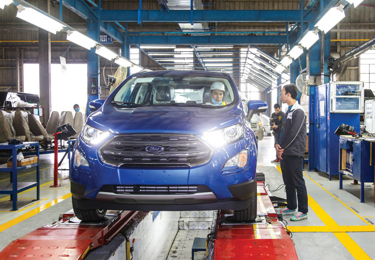 EcoSport là một trong bốn mẫu xe còn lại được Ford lắp ráp tại Việt Nam