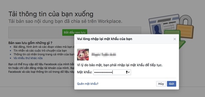 cách tải dữ liệu facebook doanhnhansaigon