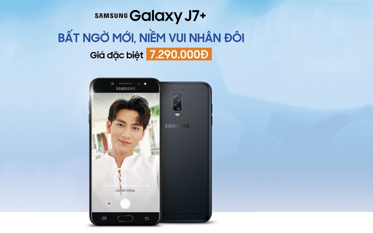 Galaxy J7+ với mức giá mới hấp dẫn