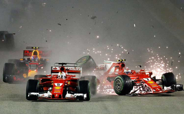 F1: Ganh đua trực tiếp dễ đụng nhau