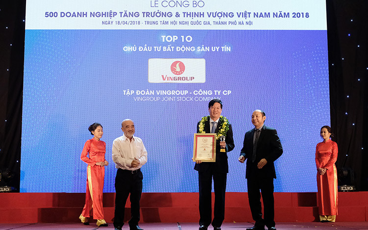 Vingroup - chủ đầu tư bất động sản uy tín nhất Việt Nam 3 năm liên tục