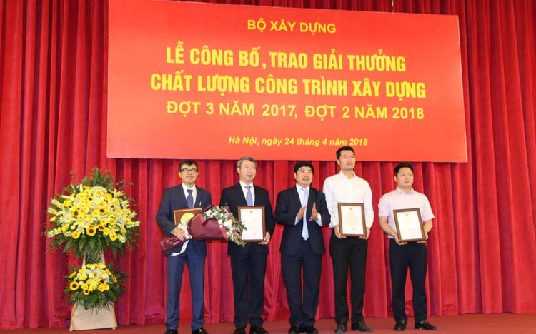 Trung Nam Group nhận giải thưởng chất lượng công trình