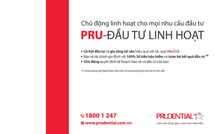 Prudential Việt Nam ra mắt PRU-Đầu tư linh hoạt