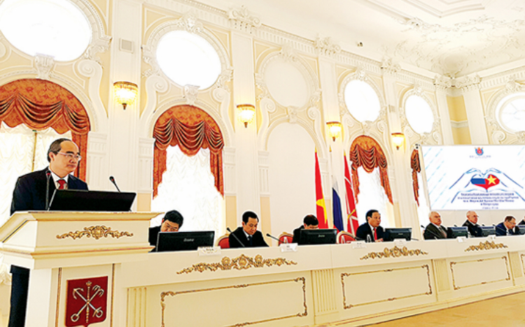 Bí thư TP.HCM dự lễ kỷ niệm 95 năm ngày Chủ tịch Hồ Chí Minh lần đầu đến Nga
