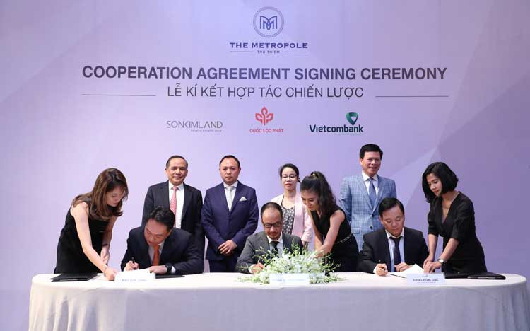 Quốc Lộc Phát, SonKim Land và Vietcombank ký kết thoả thuận hợp tác