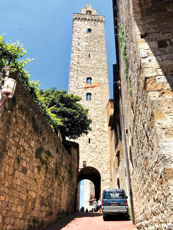 Tháp cao ở San Gimignano, Toscana, du lịch nước ngoài