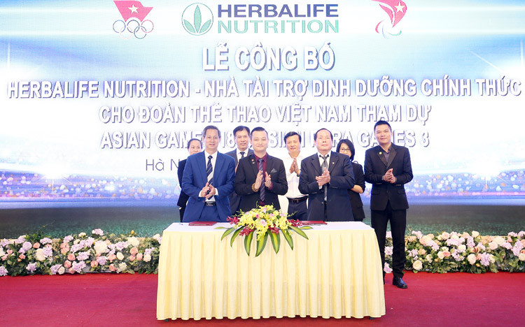 Herbalife Nutrition tài trợ dinh dưỡng cho đoàn thể thao Việt Nam
