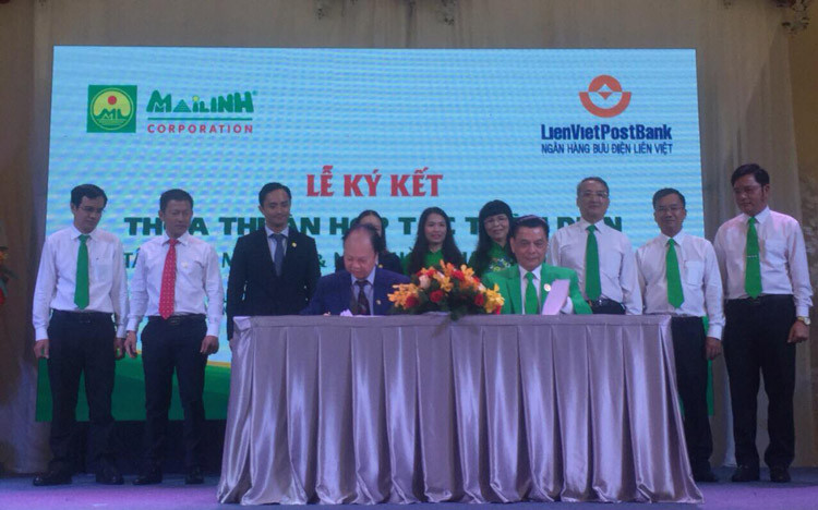 LienVietPostBank ký kết hợp tác với Mai Linh