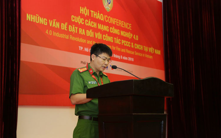 Hội thảo “Cuộc cách mạng công nghiệp 4.0 và những vấn đề đặt ra đối với công tác PCCC và CNCH tại Việt Nam”)