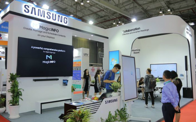 Samsung Vina giới thiệu các giải pháp màn hình trình chiếu và kiểm soát an ninh