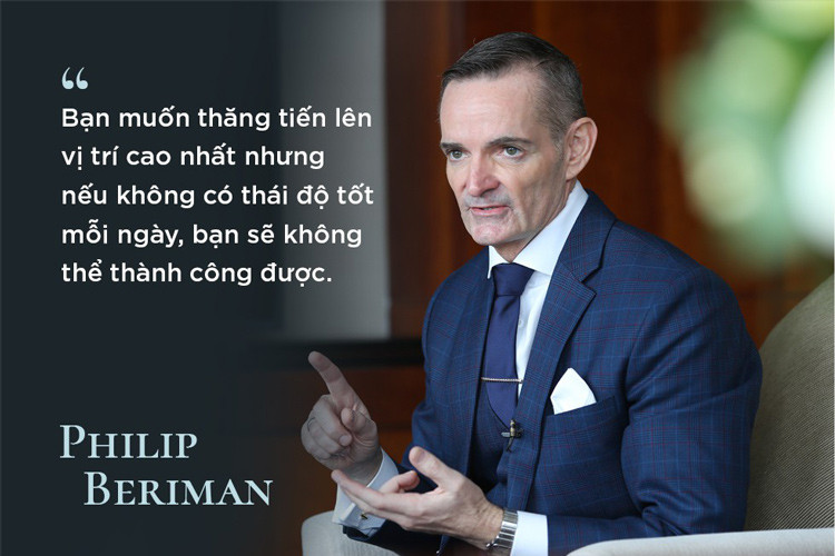 Doanh nhân Philip Beriman - Tổng giám đốc khách sạn Intercontinental Nha Trang có sự nghiệp đi lên từ vị trí rửa bát