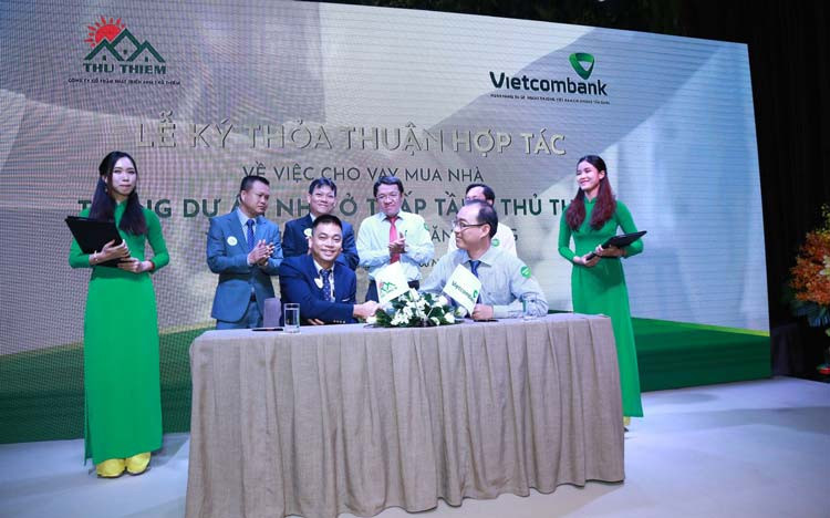 Công ty CP Phát triển nhà Thủ Thiêm ký hợp tác với Vietcombank