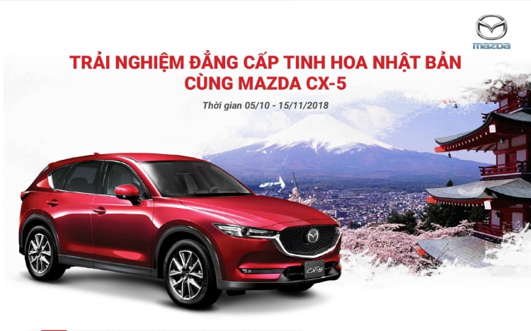 Mua Mazda CX-5 nhận chuyến du lịch Nhật Bản