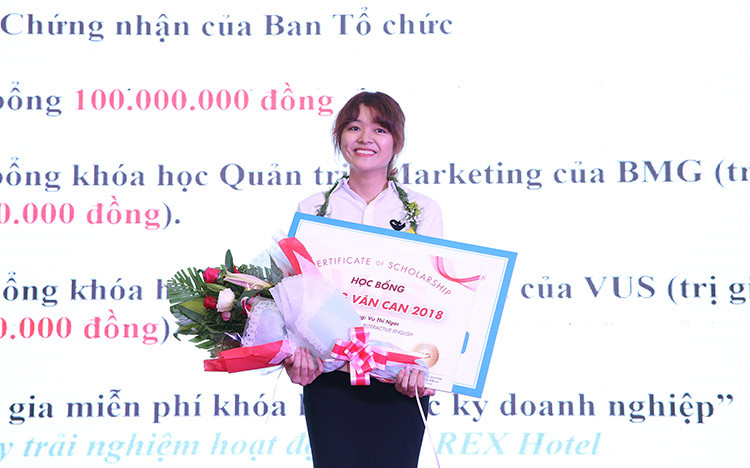 Quán quân của GTTN LVC 2018 - thí sinh Vũ Thị Ngọc