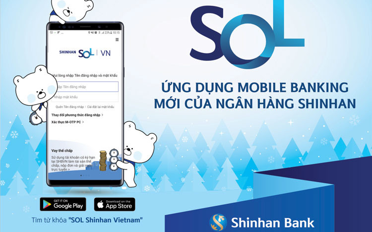 Ngân hàng Shinhan ra mắt SOL - ứng dụng Mobile Banking mới