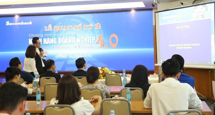 Thêm 36 doanh nghiệp trúng thưởng chương trình khuyến mãi của Sacombank
