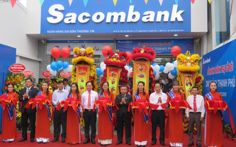 Sacombank khánh thành trụ sở mới Chi nhánh Thạnh Phú