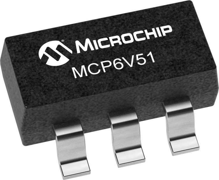 Bộ khuếch đại thuật toán zero-drift MCP6V51 của Microchip Technology Inc.
