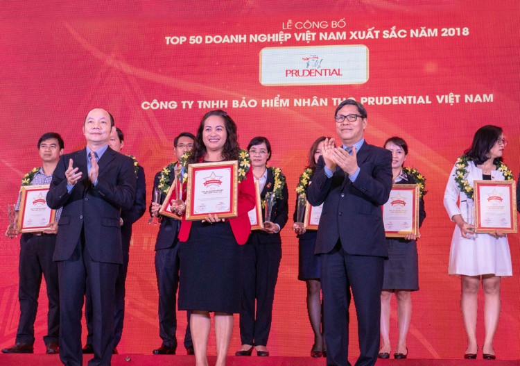 Prudential vào Top 500 doanh nghiệp Việt Nam xuất sắc năm 2018