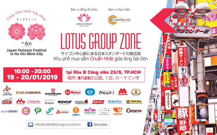 Lễ hội Japan Vietnam Festival 2019 độc đáo với Khu phố mua sắm chuẩn Nhật giữa lòng Sài Gòn – Lotus Group Zone