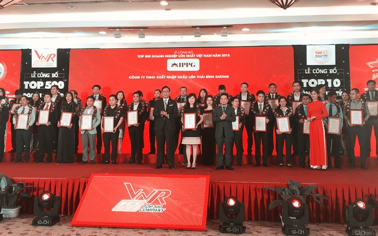 IPPG vào Top 500 Doanh nghiệp lớn nhất Việt Nam 2018