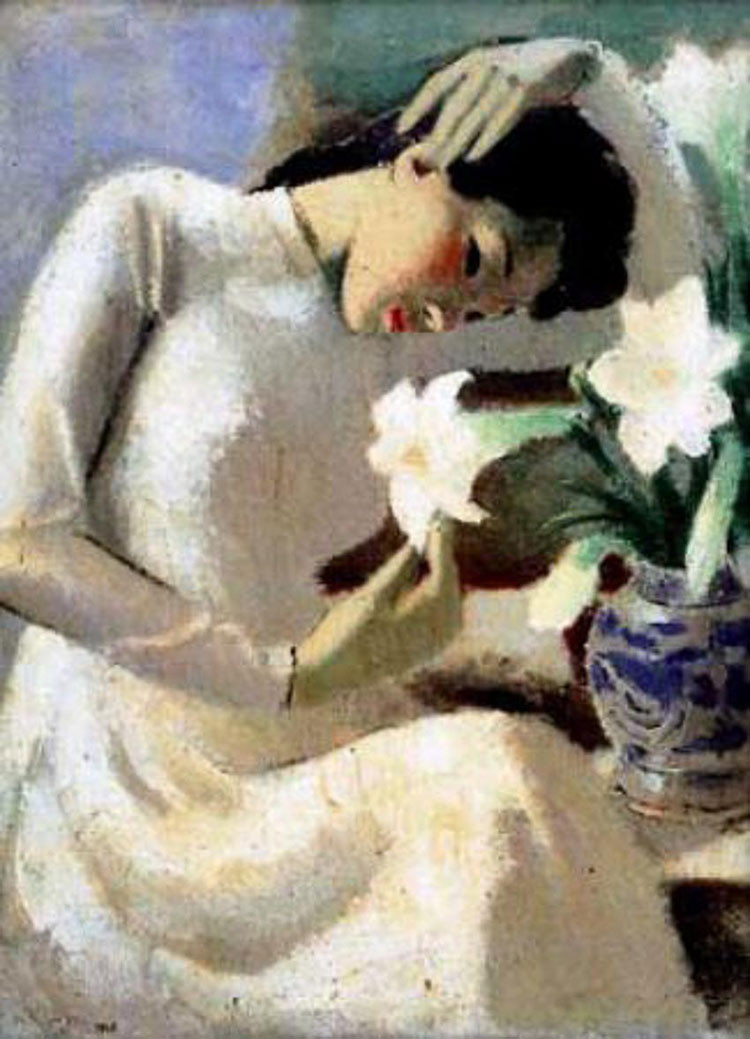 Thiếu nữ bên hoa huệ – Tô Ngọc Vân